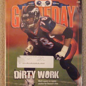 Denver Broncos Gameday Program - Matt Lepsis On Cover - Unopened